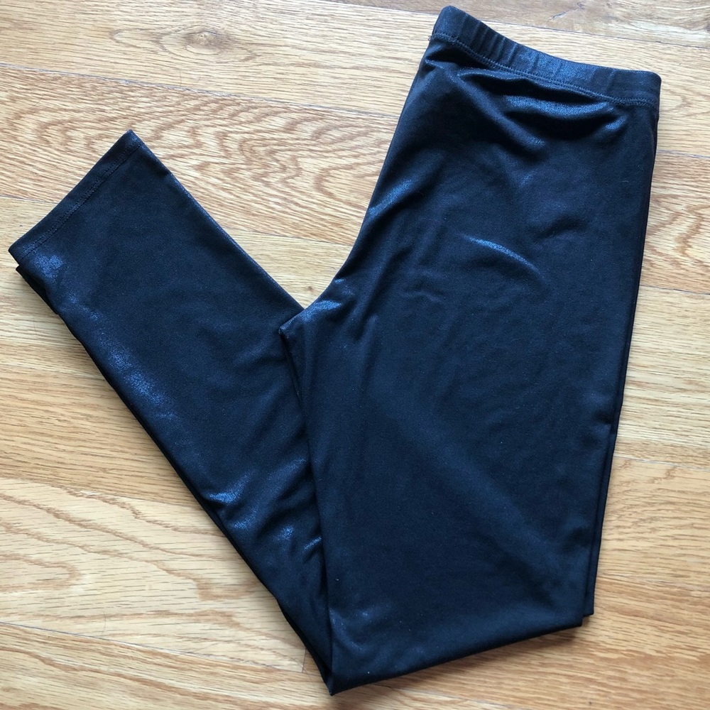 🛑Milky Way shiny black leggings